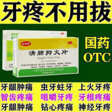 [镇南王]清肺抑火片 0.6g*24片 1盒装 止牙痛药牙龈肿痛冷热疼痛蛀牙神经痛上火牙疼消肿止痛清肺抑火片 药店极速发货4.9元
