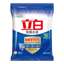 立白除菌去渍洗衣粉  试用装 共45O克*1袋3.91元（需领券）