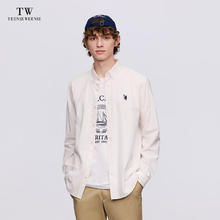TEENIE WEENIE Men小熊男装休闲简约衬衫男士翻领长袖外套140元