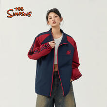 the Simpsons 辛普森夹克男女春秋休闲撞色棒球服长袖上衣外套潮75.6元