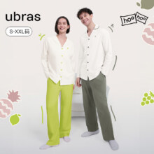 plus会员：ubras 100%全棉男女家居服套装90.35元、包邮