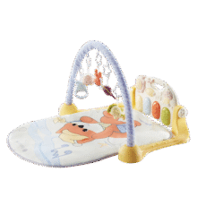 babycare趣味婴儿健身架器脚踏钢琴0-1岁新生儿礼物宝宝玩具-狐狸fafa228元 (券后省10)