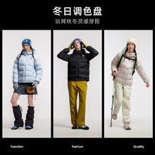 骆驼 女装羽绒服2025秋冬男女同款高蓬防风保暖抗静电面包服 幻影黑，男女同款，A35WR28002券后229.02元