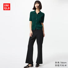 UNIQLO 优衣库 女装弹力喇叭裤/聪明裤西裤通勤裤子479721 09 黑色 M /160/68A89.1元