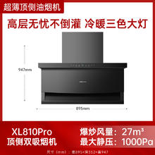 万和 CXW-310-XL810-Pro 顶侧双吸抽排吸油烟机 27立方大风量1258.4元