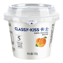 闭眼买：卡士 CLASSY.KISS 黄桃果粒鲜酪乳 100g*6杯*3件49元（16.3元/件，任选3件49元）