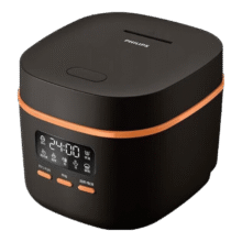 飞利浦（PHILIPS）多功能1.8L迷你电饭煲1-2人一键旋风煮 24小时智能预约电饭锅小型 HD3063元气黑| 1.8L 容量|推荐1-2人164元（需领券）