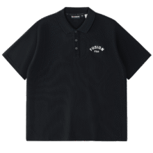 FILA FUSION斐乐潮牌男子针织短袖POLO衫2025夏休闲宽松上衣205.1元