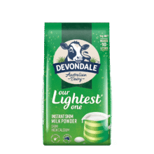 德运（Devondale）脱脂成人奶粉1kg袋装 脱脂乳粉学生奶粉高钙高蛋白澳洲原装进口61.9元