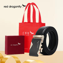 RED DRAGONFLY 红蜻蜓 REDDRAGONFLY 红蜻蜓 男士真皮自动扣腰带 5282S200券后49元