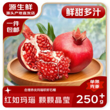 庾丰四川会理突尼斯软籽石榴 新鲜水果整箱孕妇 中秋节送礼 团购礼盒 5斤装（净果4-4.5斤） 源头产地直发 甄选大果23.9元 (满29减10,券后省6)