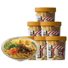 食族人酸辣粉米粉米线方便速食宿舍免煮夜宵风味桶装 【6桶】定制酸辣粉2+豌豆酸辣粉2+麻酱米线237.8元