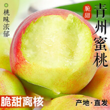 粤迎山东青州蜜桃 5斤精选果【爆甜爽口】净4.5斤13.99元（需领券）