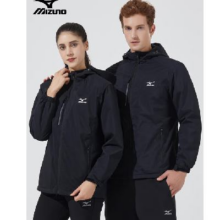 MIZUNO 美津浓 户外夹克 男女连帽梭织透气情侣锋衣 抓绒款/春秋款可选198元包邮