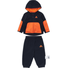 adidas 内里薄绒保暖百搭男大童休闲时尚加绒潮流运动套装79元（有首单礼金，超V会员价格更低）