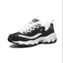 Skechers 斯凯奇 女鞋夏 透气老爹鞋 增高厚底休闲熊猫鞋 黑色/白色159元包邮