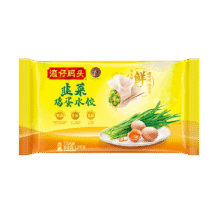 湾仔码头素水饺韭菜鸡蛋饺子1200g72只 早餐 生鲜速食速冻饺子29.9元
