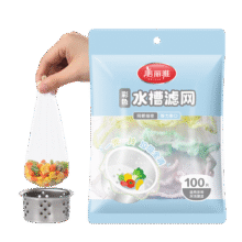 美丽雅（MARYYA）水槽过滤网 厨房水池下水道过滤网洗碗池防堵地漏网筛 【彩色过滤网】100只9.9元