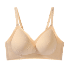 芬腾高档无痕内衣女聚拢显大无钢圈弹力收副乳防下垂文胸罩轻薄款透气 组合装【肤色+肤色】 M67.8元 (满59减20,券后省32)