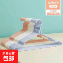 衣架成人加粗防滑加厚学生宿舍无痕挂衣架家用衣服晾衣架撑子衣挂 升级防滑无钩-40厘米 单色-10支1.99元
