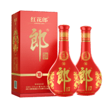 首单礼金：郎酒 红花郎10第5代 53° 酱香型 500ml 2瓶488.75元