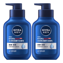 NIVEA 妮维雅 男士补水保湿水洁面乳150g*2