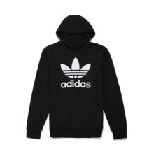 Adidas 春季男大童卫衣时尚潮流舒适透气宽松跑步套头衫106元（有首单礼金，超V会员价格更低）