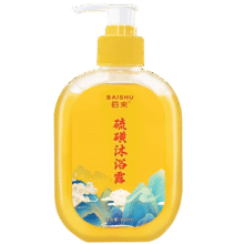 佰束硫磺沐浴露清洁后背油腻可用多效护理洁净硫磺液体香皂沐浴露 硫磺沐浴露 400ml 1瓶12.9元