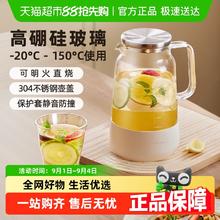 88VIP会员：小熊 玻璃大容量家用耐高温晾白开水杯果汁扎壶 1.5L47.4元