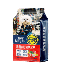 蓝枸狗粮10斤装泰迪金毛比熊40博美20小型中大型成犬幼犬通用型5kg30.36元/件 拍3件