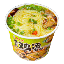 香菇鸡汤味米线清真鲜汤桶装速食吸汁粉丝速食懒人追剧夜宵72g/桶 【鲜香】鸡汤米线*8桶19.9元 (月销3000+)