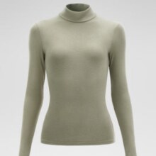 蕉内（Bananain）轻热皮女士薄暖肌底衣保暖内衣高领上衣百搭打底衫内搭 洛绿 M35.5元（需领券）