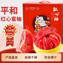 果领队 正宗福建平和蜜柚 5斤-【手挑果2-3个装净重4.5】9.49元（需领券）