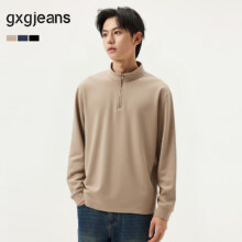 gxg.jeans男装 半拉链长袖T恤64.96元、包邮