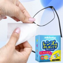除尘去油，速干无痕！mikibobo一次性眼镜镜片擦拭湿巾  清洁片独立包装 100片/盒￥7.00 3.2折