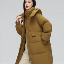 雪中飞【反季清仓】秋冬可脱卸帽H版型斜插口袋百搭防风袖口羽绒服女 橄榄绿 M 165/84A199元（需领券）