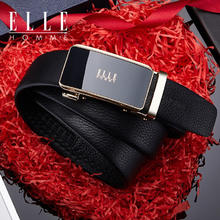 ELLE HOMME 头层皮自动扣男士皮带 专柜礼盒装券后79元
