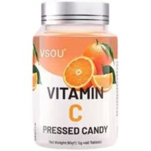 VSOU维生素C片咀嚼片儿童成人补充维生素营养VC健康活力官方旗舰店 三瓶【巩固装】19.9元