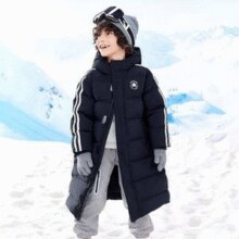 Converse 匡威 中大童加绒防风保暖长款羽绒服外套￥353.38 6.1折