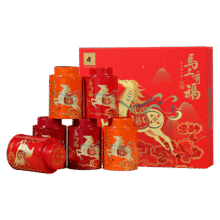 八马茶业 组合茶叶礼盒 红茶金骏眉/大红袍/肉桂/铁观音/白茶/冰岛普洱 248g125.24元（需领券，合62.62元/件）