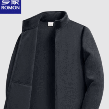 内里加绒保暖！ROMON 罗蒙 男士双面摇粒绒夹克外套￥69.00