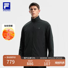 FILA 斐乐 款男装双面穿外套2025冬运动宽松立领夹克 正黑色-BK S 165/88A/S610.18元