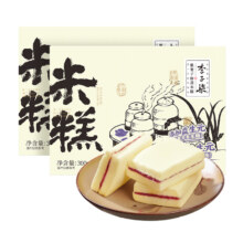 李子柒 紫薯蒸米糕夹心面包 300g*2盒新低24.6元包邮