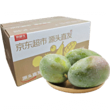 京鲜生 攀枝花凯特芒果 净重4.5斤 带箱5斤 单果400g+ 生鲜水果源头直发11.6元（需领券）