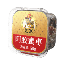 如水 阿胶蜜枣120g/盒7.55元包邮（需试用）
