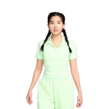 耐克(NIKE)春夏女短袖T恤 POLO衫 运动休闲 简约时尚 DV7885-376绿XL88.2元（需领券）