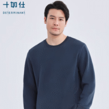 十如仕 男士云感热能圆领休闲卫衣 T25 多色￥64.00