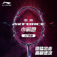 李宁（LI-NING）羽毛球拍雷霆小钢炮黑色全碳素专业进攻型单拍4U已拉线AYPT307-4200元 (券后省20,月销1000+)