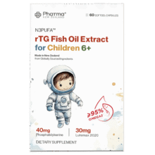 PhatmaPNZ儿童高纯度深海鱼油学霸丸Omega-3+DHA学生青少年6-16岁补脑 增加记忆力呵护心脑眼健康60粒/1盒338元 (每满300减30,券后省10)