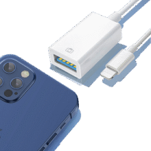 JOWOYE苹果手机平板转接头iPhone/iPad转换器lightning转USB3.0外接U盘鼠标键盘电子琴声卡OTG相机转换线39.9元 (券后省10)